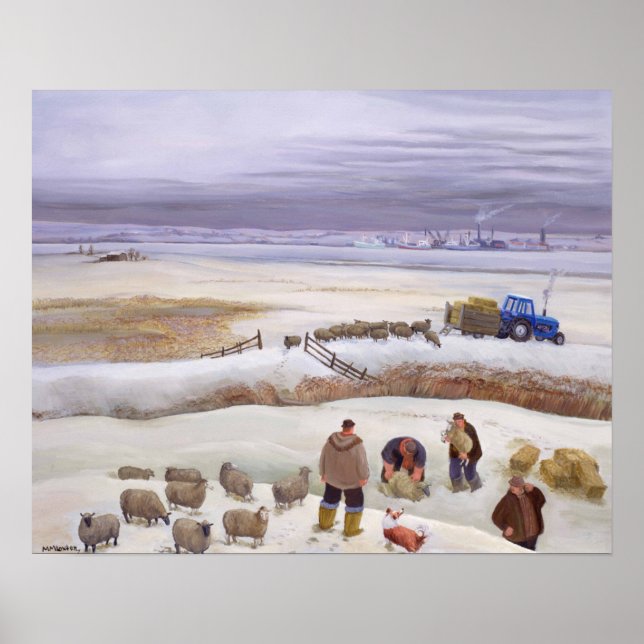 Póster Bolsa de Neve de inverno (Frente)