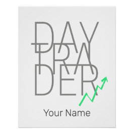 Póster Bolsa de Valores do Dia Trader e Cryptocurrency