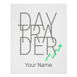 Póster Bolsa de Valores do Dia Trader e Cryptocurrency