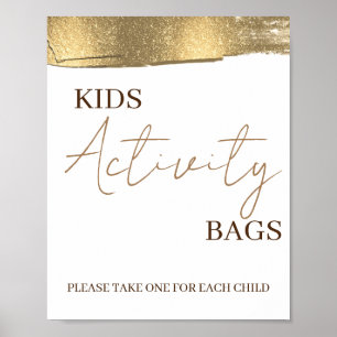 Poster Bolsas de Atividade de Crianças Personalizadas na