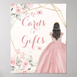 Poster Bolsas Geométricas de Quinceñera Rosa Rosa Rosa Es