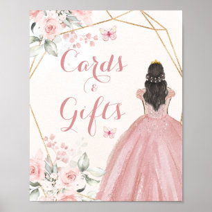 Poster Bolsas Geométricas de Quinceñera Rosa Rosa Rosa Es