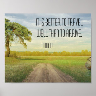 Poster bom das citações de Buddha do viagem