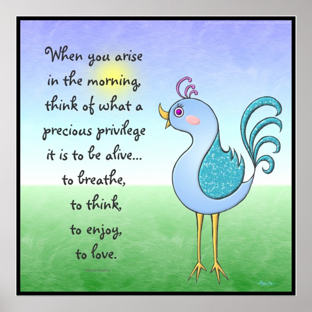 Poster Bom dia! (Frente)