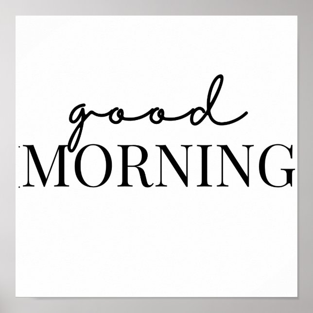 Poster bom dia (Frente)