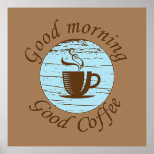 Poster bom dia bom café