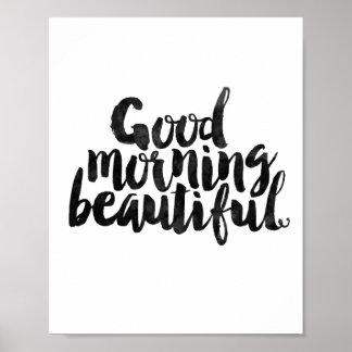 Poster Bom dia linda