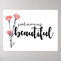 Bom dia lindo com cravos