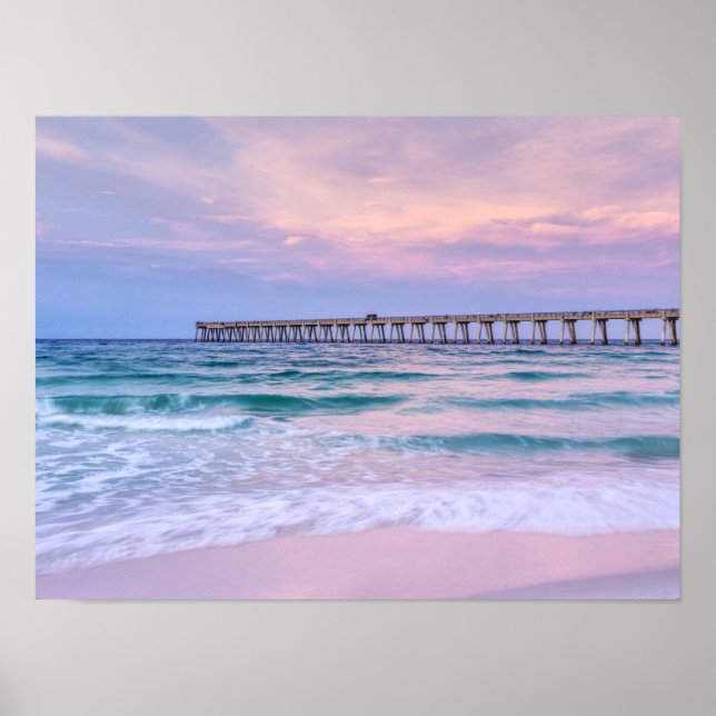 Poster Bom dia Navarre Beach Pier (Frente)