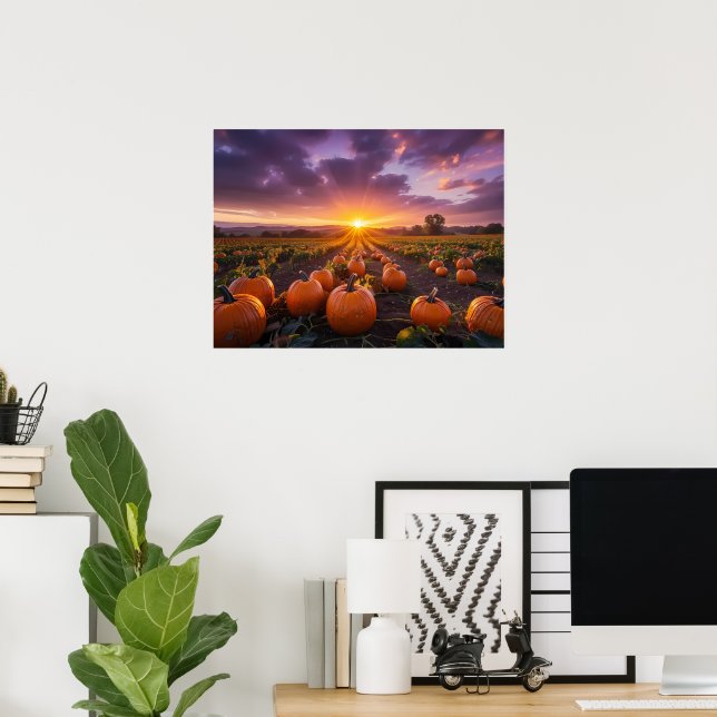 Poster Bom dia no outono (Escritório em casa)