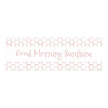 Bom dia - Sinal de colmeia rosa-sol