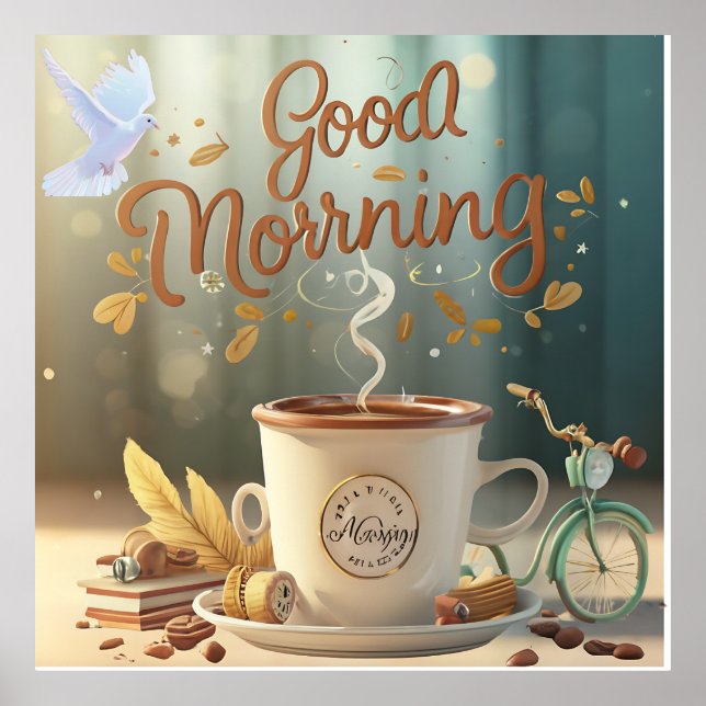 Poster Bom dia Wall Art (Frente)