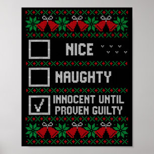 Poster Bom Malvado Inocente Até Prova em Contrário Natal