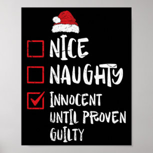 Poster Bom Malvado Inocente Até Prova em Contrário Natal