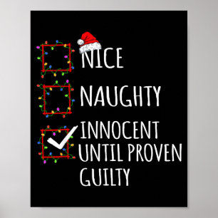 Poster Bom Malvado Inocente Até Prova em Contrário Natal