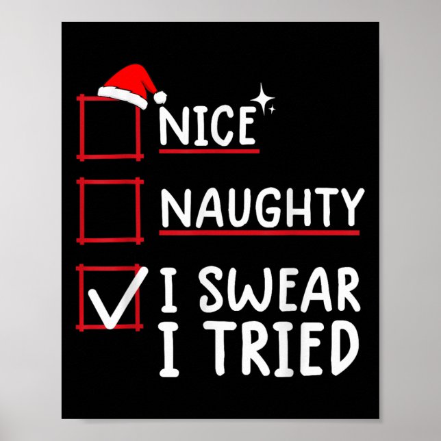 Poster Bom Malvado Juro Que Tentei Natal  (Frente)