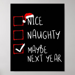 Poster Bom Malvado Talvez No Ano Que Vem Diversão Natal X