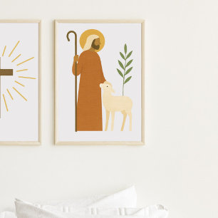 Poster Bom Pastor com Lamb