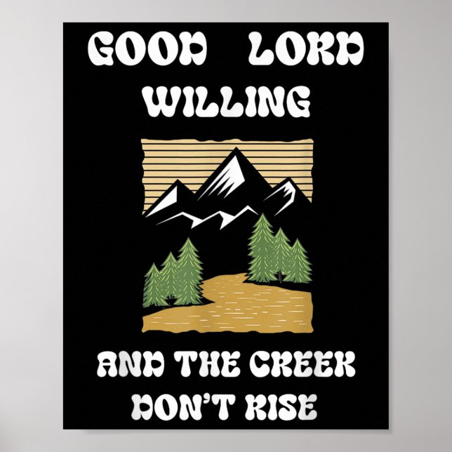 Poster Bom Senhor, Willing Creek Não Suba  (Frente)