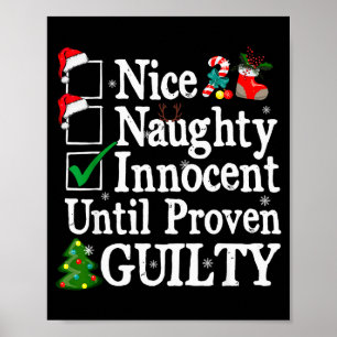 Poster Bom Travesso Inocente Até Prova em Contrário Natal