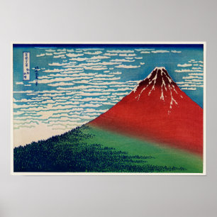 Poster Bom vento, claro dia, Katsushika Hokusai