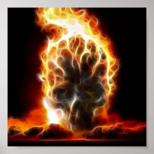 Póster Bomba Atômica Caveira