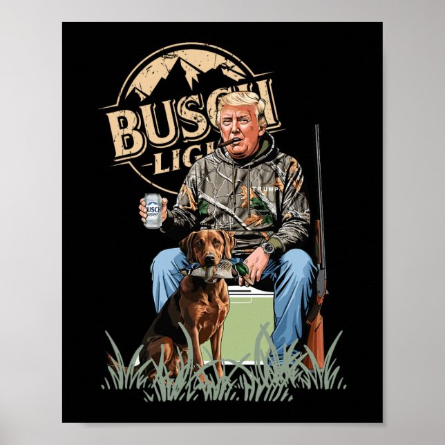 Poster Bomba Com Pato Cachorro Aves Aquáticas Caçando Cam (Frente)