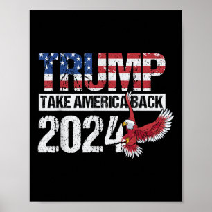 Poster Bomba De Bandeira Americana Para O Presidente Elei