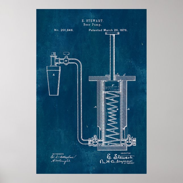 Poster Bomba de Cerveja de Blueprint (Frente)