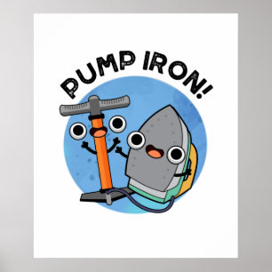 Poster Bomba Ferro Funny Exercício Pun