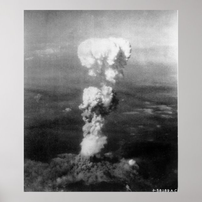 Poster Bombardeio atômico de Hiroshima (Frente)