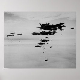 Póster Bombardeio coreano