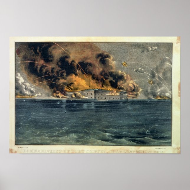 Póster Bombardeio de Forte Sumter (Frente)