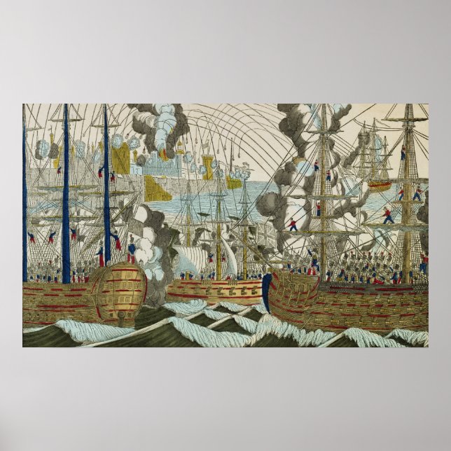 Poster Bombardeio e Cerco de Argel, 3 de julho de 1830 (Frente)