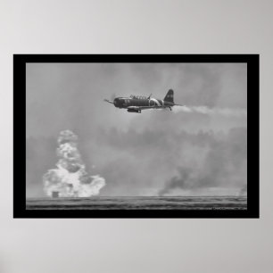 Poster Bombardeiro japonês do torpedo de B5N Kate