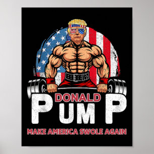 Poster Bombe a América Forte Novamente Divertido Trump 20