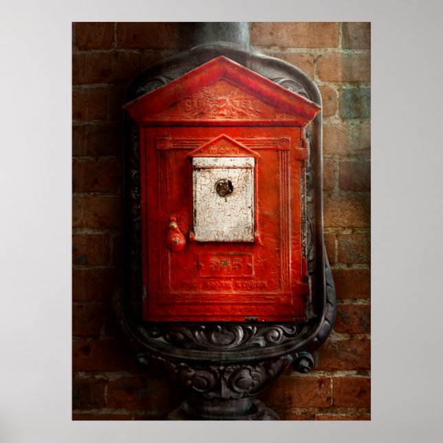 Póster Bombeiro - A caixa de fogo (Frente)