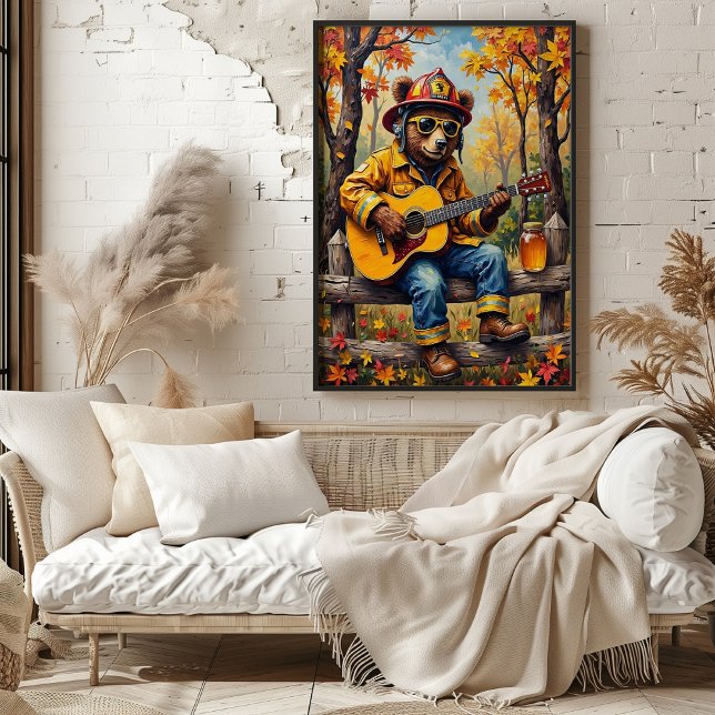 Poster Bombeiro de vedação: riff de Ouro do urso (Criador carregado)