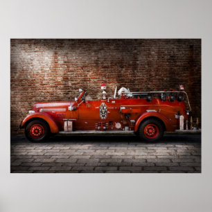 Póster Bombeiro - motor No2 de FGP