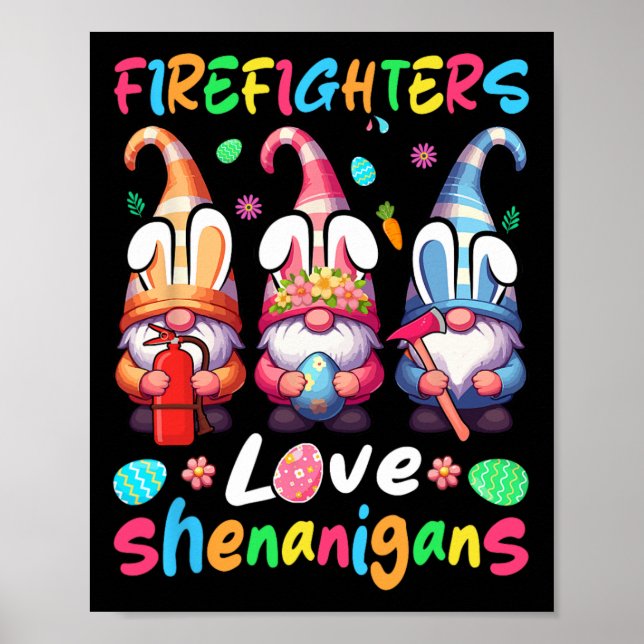 Poster Bombeiros Costume Shenanigans Lover Três Gnomos (Frente)