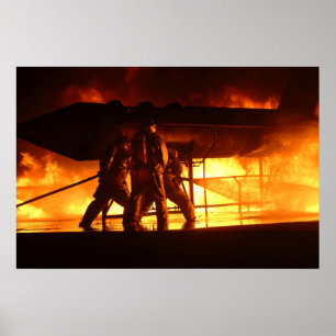 Póster Bombeiros militares