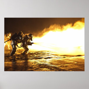 Póster Bombeiros militares