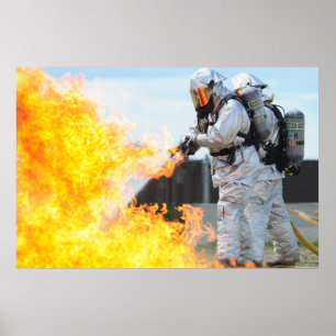 Poster Bombeiros militares