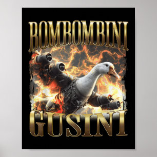 Poster Bombombini Gusini Engraçado italiano Brainrot Meme