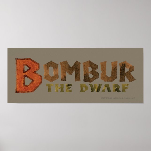 Póster Bombur Name (Frente)