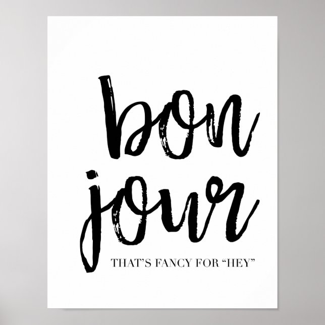 Poster Bon Jour (Frente)