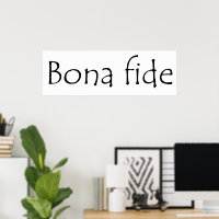 Bona fide