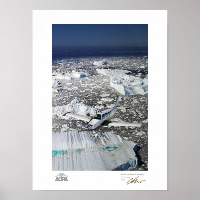 Poster Bonanza sobre a Groenlândia (Frente)
