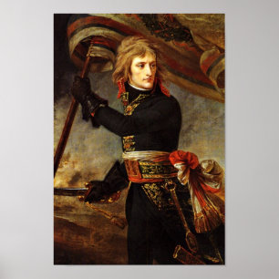 Póster Bonaparte na ponte de Arcola por Gros, Antoine