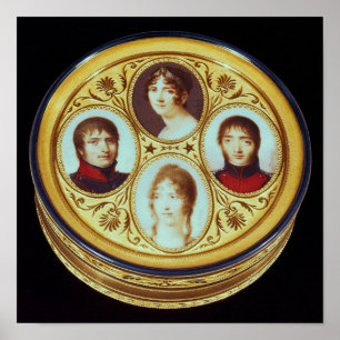 Póster Bonbonniere com os retratos de Eugene Hortense